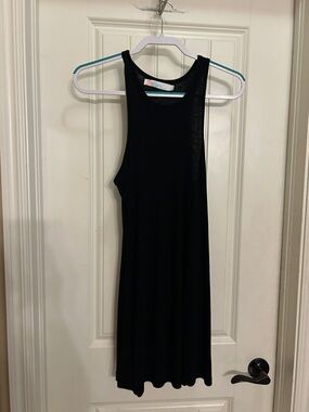 Free People Beach M Black Sleeveless Tank Dress